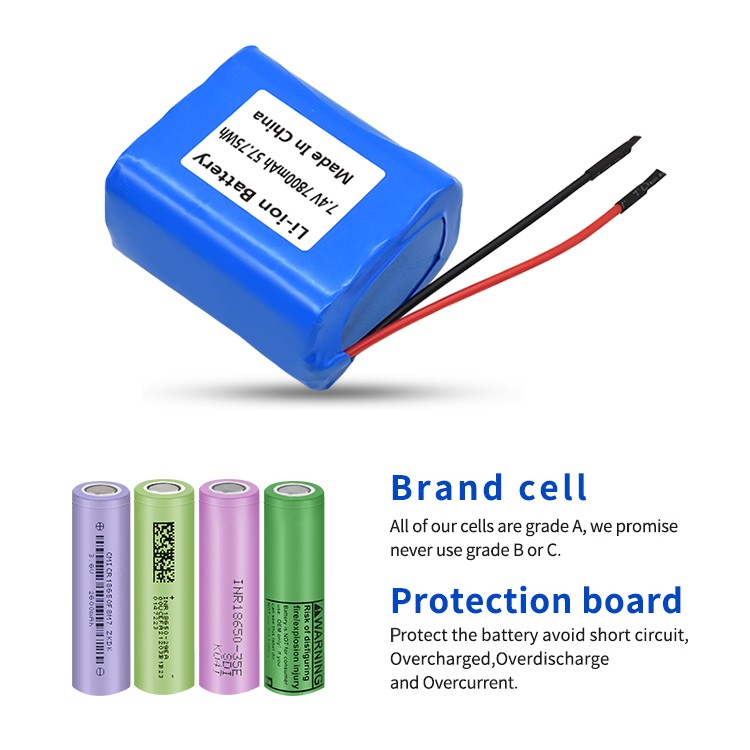 Customized Wholesale 3.7v 7.4v 12v 14.8v 2000mah 6000mah 12000mah 18650 26650 21700 Lithium Battery Pack