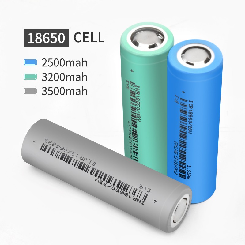 EVE lithium 18650 21700 battery rechargeable battery cell 2500mah-5000mah