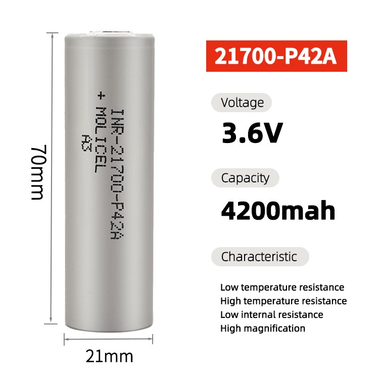 Molicel INR-21700 P42A Molicel INR-21700 P45B Original Grade A cells