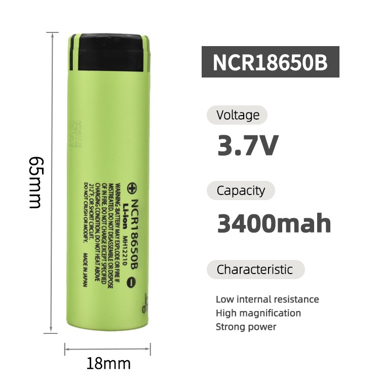 Panasonic 18650 Lithium Battery Li Ion Batteries Cell